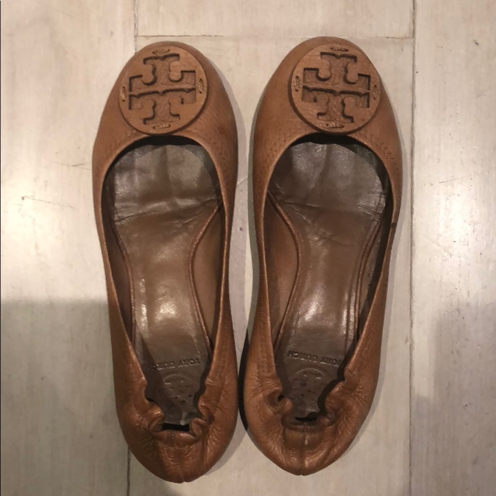 Tory Burch Tan Ballet Flats 8.5